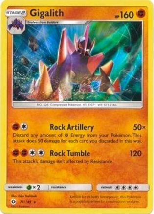 Gigalith - 71/149 (Cosmos Holo) () Holofoil [Misc: Blister Exclusives] Pokemon Single Pokémon