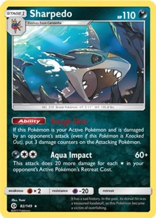 Sharpedo - 82/149 (Cosmos Holo) () Holofoil [Misc: Blister Exclusives] Pokemon Single Pokémon