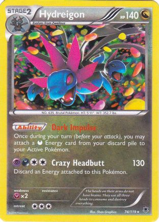 Hydreigon - 074/119 (Cosmos Holo) Holofoil [Misc: Blister Exclusives] Pokemon Single Pokémon