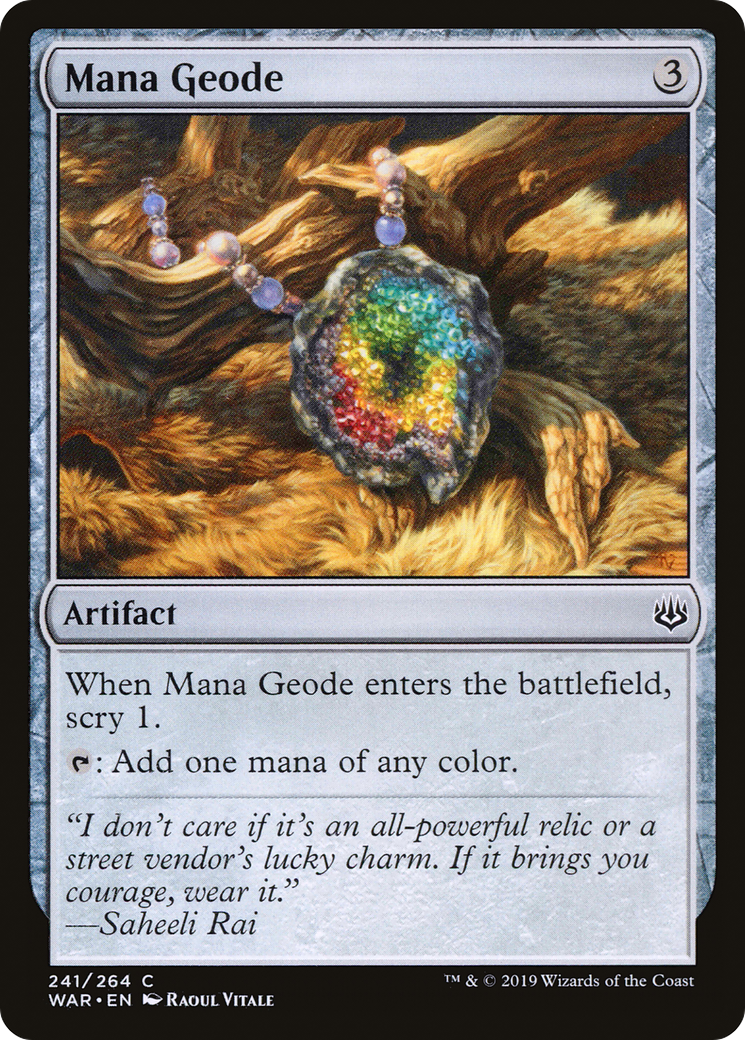 Mana Geode (WAR-241) [War of the Spark] MTG Single Wizards of the Coast
