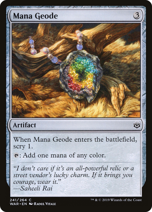 Mana Geode (WAR-241) [War of the Spark] Foil MTG Single Wizards of the Coast