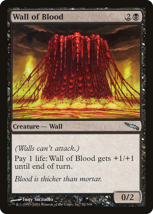 Wall of Blood (MRD-082) [Mirrodin] MTG Single Wizards of the Coast