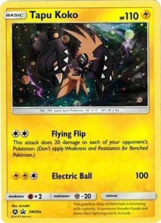 Tapu Koko - SM30a (/248) Holofoil [Promos: Alternate Art Promos] Pokemon Single Pokémon