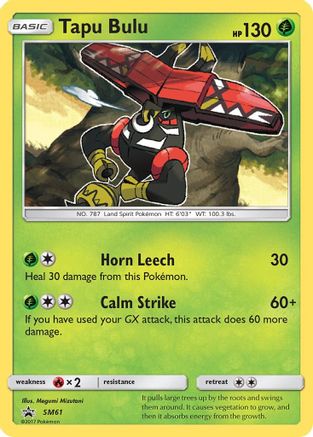Tapu Bulu - SM61 (/248) Holofoil [SM: Black Star Promos] Pokemon Single Pokémon