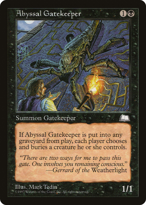 Abyssal Gatekeeper [Weatherlight] MTG Single Magic: The Gathering