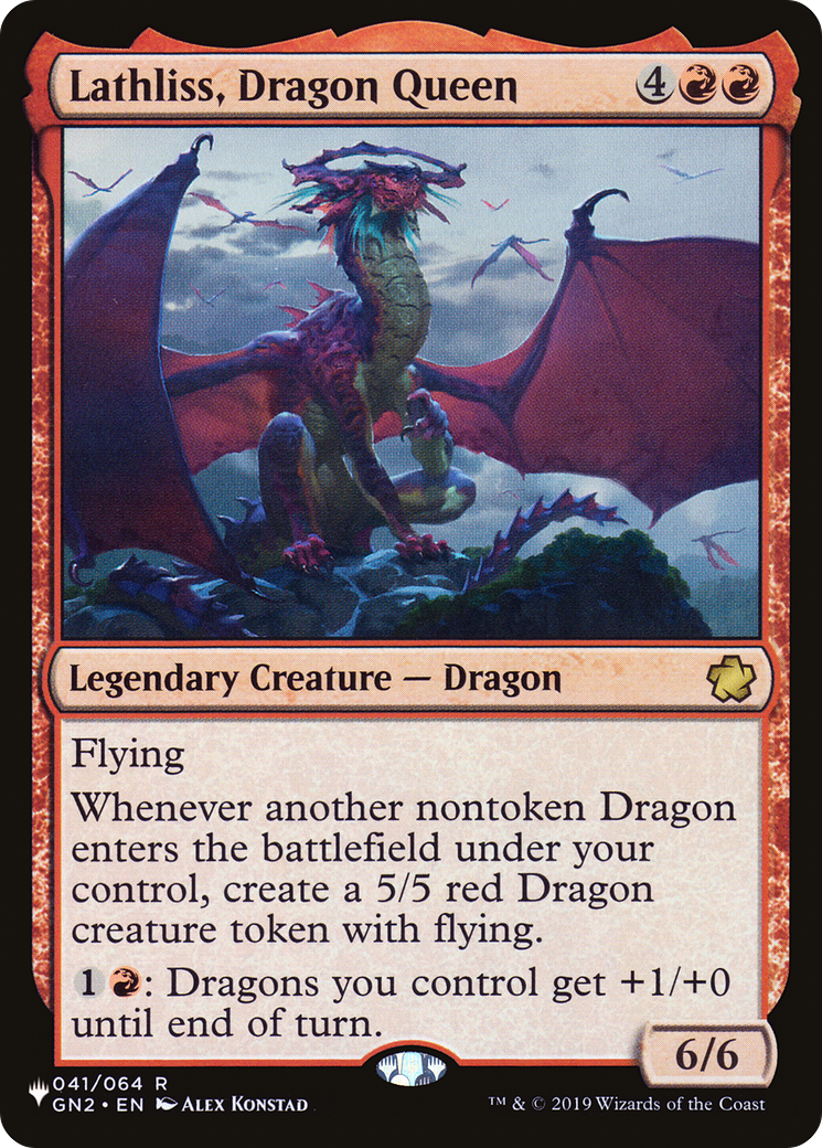 Lathliss, Dragon Queen (LIST-GN2-41) [Mystery Booster] The List MTG Single Wizards of the Coast