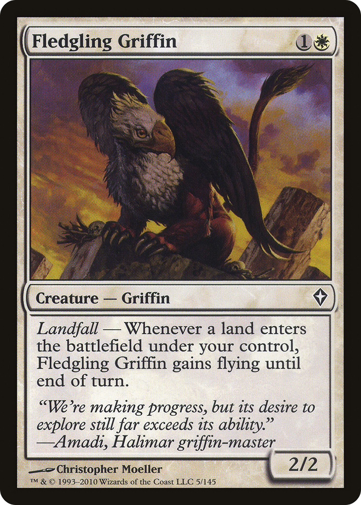 Fledgling Griffin (WWK-005) [Worldwake] Foil MTG Single Wizards of the Coast