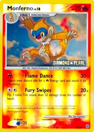 Monferno - 56/130 [Diamond & Pearl] () Reverse Holofoil [Promos: Burger King Promos] Pokemon Single Pokémon
