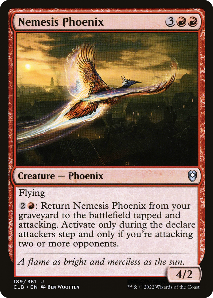 Nemesis Phoenix (CLB-189) [Commander Legends: Battle for Baldur's Gate] MTG Single Wizards of the Coast