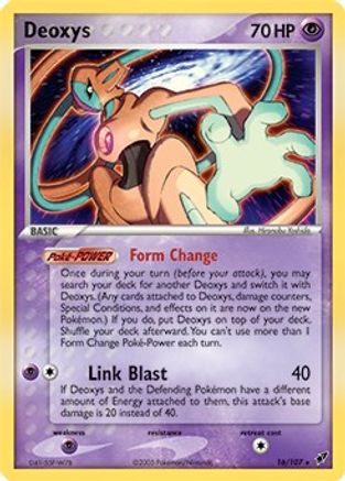 Deoxys - 16/107 (EX Deoxys) () Holofoil [Misc: Deck Exclusives] Pokemon Single Pokémon