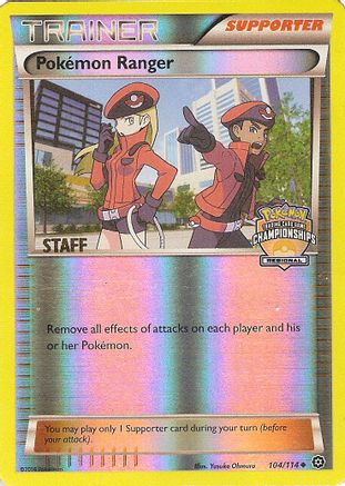Pokemon Ranger 104/114 (Regional Championships) [Staff] () Reverse Holofoil [Promos: League & Championship Cards] Pokemon Single Pokémon