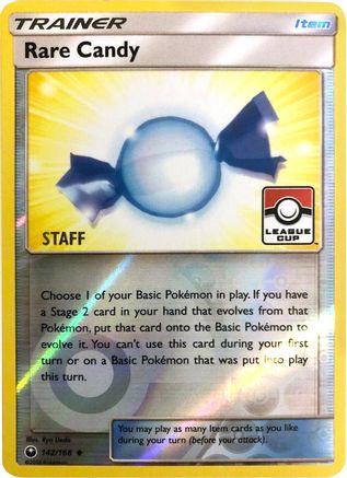 Rare Candy 142/168 (League Cup) [Staff] () Reverse Holofoil [Promos: League & Championship Cards] Pokemon Single Pokémon