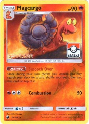 Magcargo 24/168 (Pokemon League) [3rd Place] () Reverse Holofoil [Promos: League & Championship Cards] Pokemon Single Pokémon