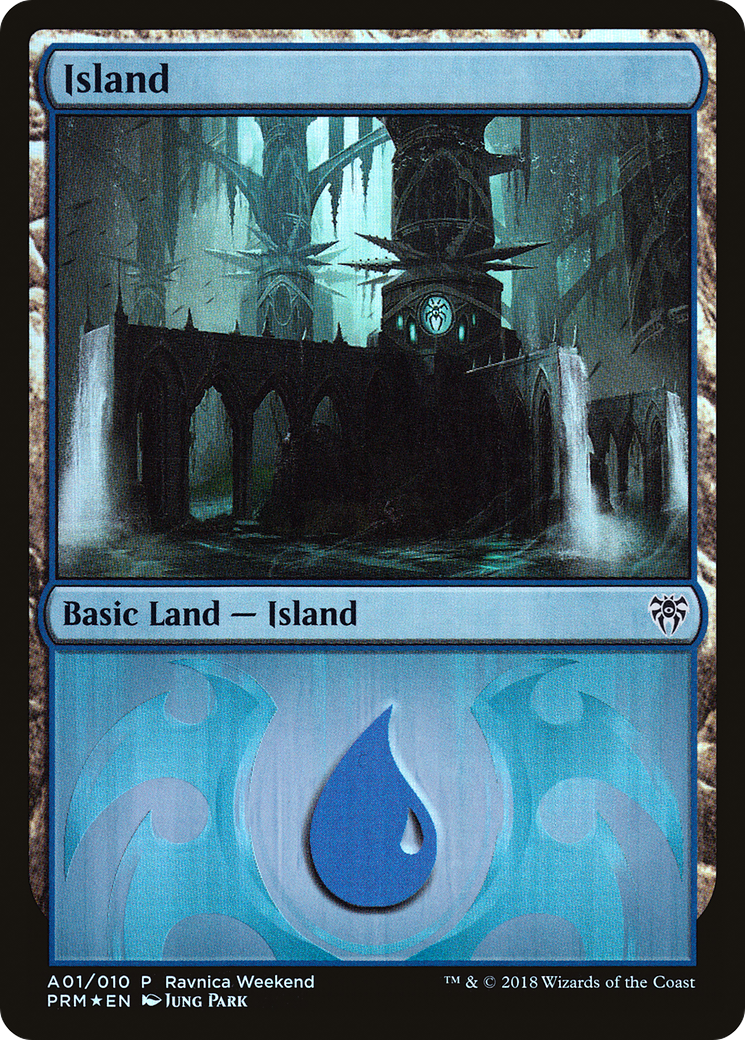 Island - Dimir (A01) (LARP-001) [Misc] GRN Ravnica Weekend Foil MTG Single Wizards of the Coast