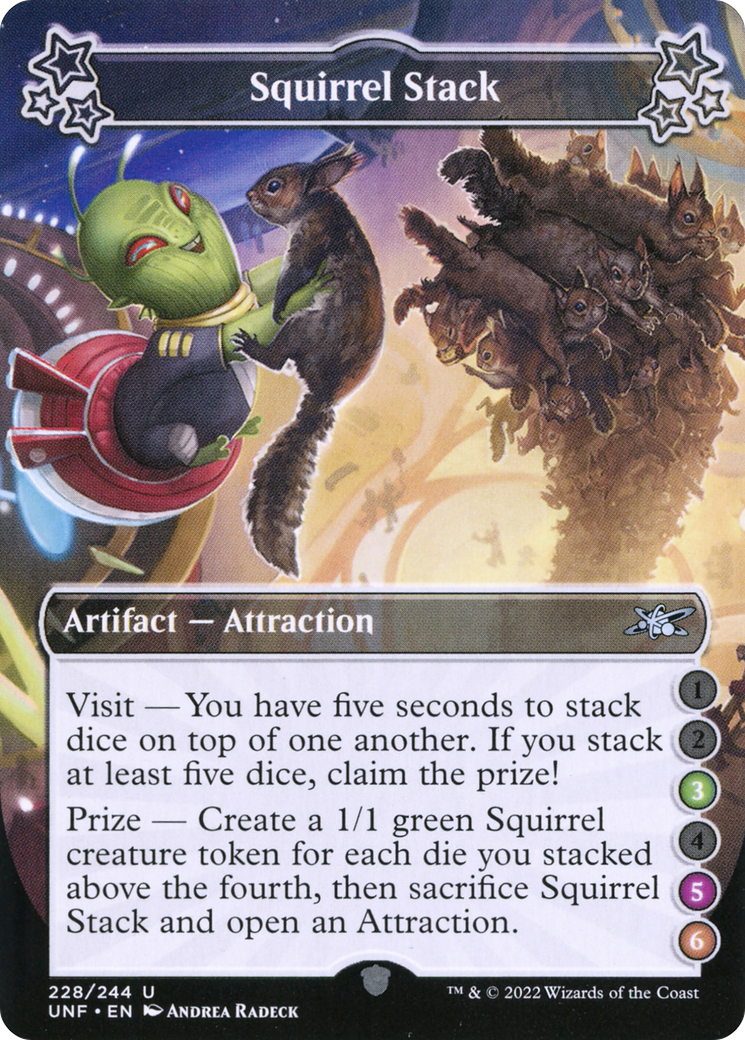 Squirrel Stack (UNF-228E) [Unfinity] Foil MTG Single Wizards of the Coast