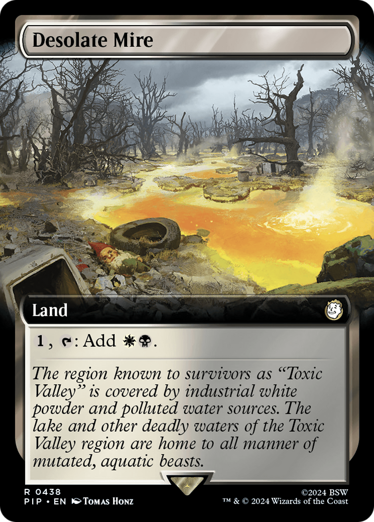 Desolate Mire (PIP-438) [Fallout] (Extended Art) Foil MTG Single Wizards of the Coast