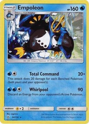 Empoleon - 34/156 (Cracked Ice Holo) () Holofoil [Misc: Deck Exclusives] Pokemon Single Pokémon