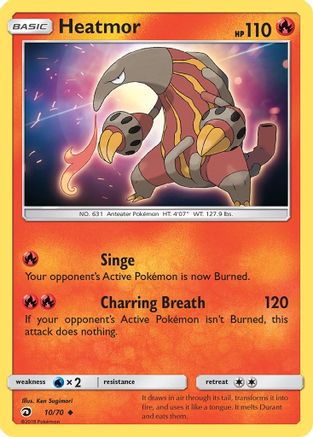 Heatmor (/70) Reverse Holofoil [SM: Dragon Majesty] Pokemon Single Pokémon
