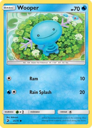 Wooper (25/70) [SM: Dragon Majesty] Pokemon Single Pokémon