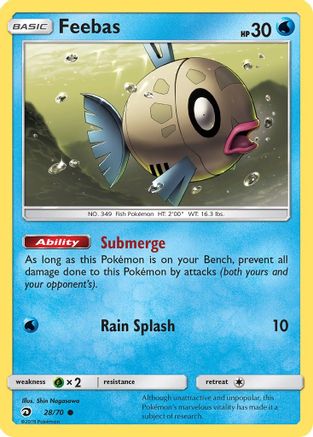 Feebas (28/70) - [SM: Dragon Majesty] Reverse Holofoil Pokemon Single Pokémon