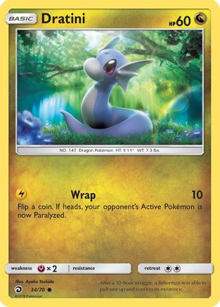 Dratini (34/70) [SM: Dragon Majesty] Pokemon Single Pokémon