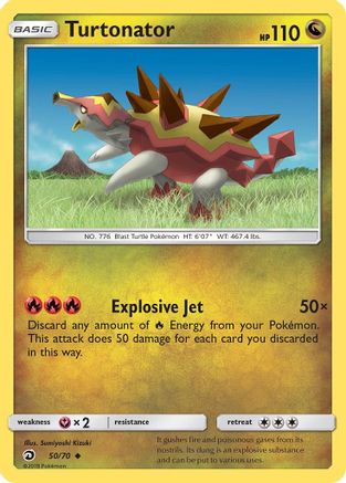 Turtonator (50/70) Reverse Holofoil [Dragon Majesty] Pokemon Single Pokémon