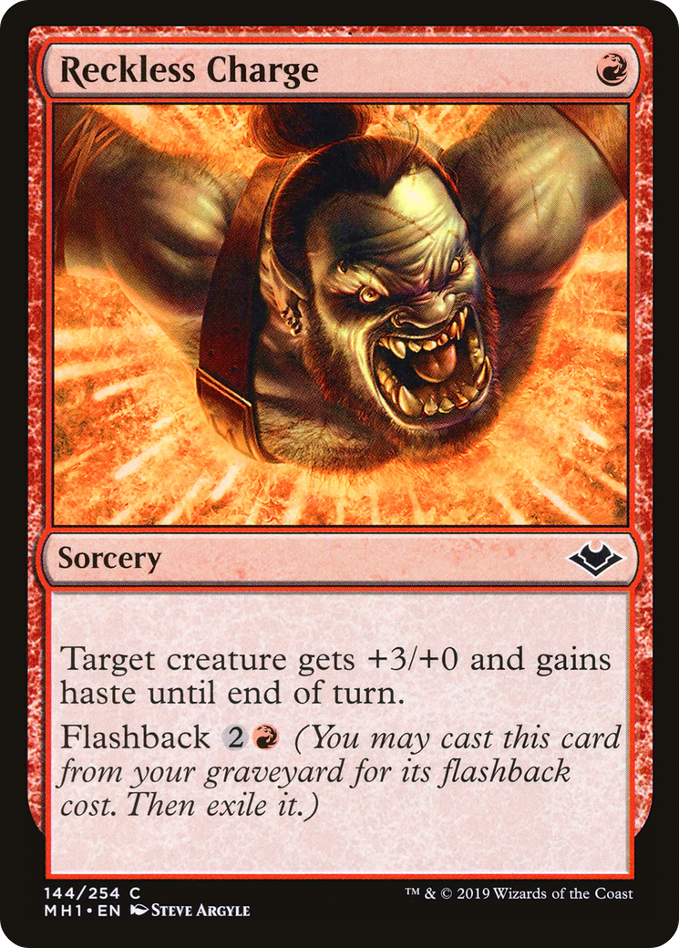 Reckless Charge (MH1-144) [Modern Horizons] MTG Single Modern Horizons