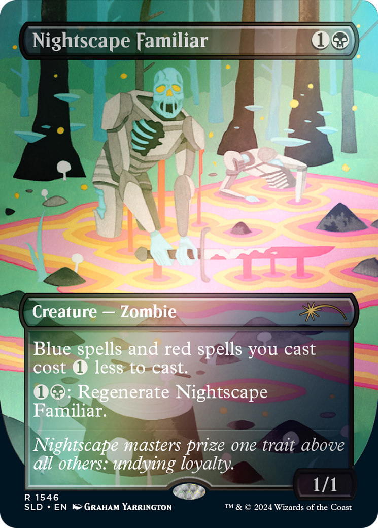 Nightscape Familiar (Rainbow Foil) (SLD-1546) [Secret Lair] Drop (Borderless) Foil MTG Single Wizards of the Coast