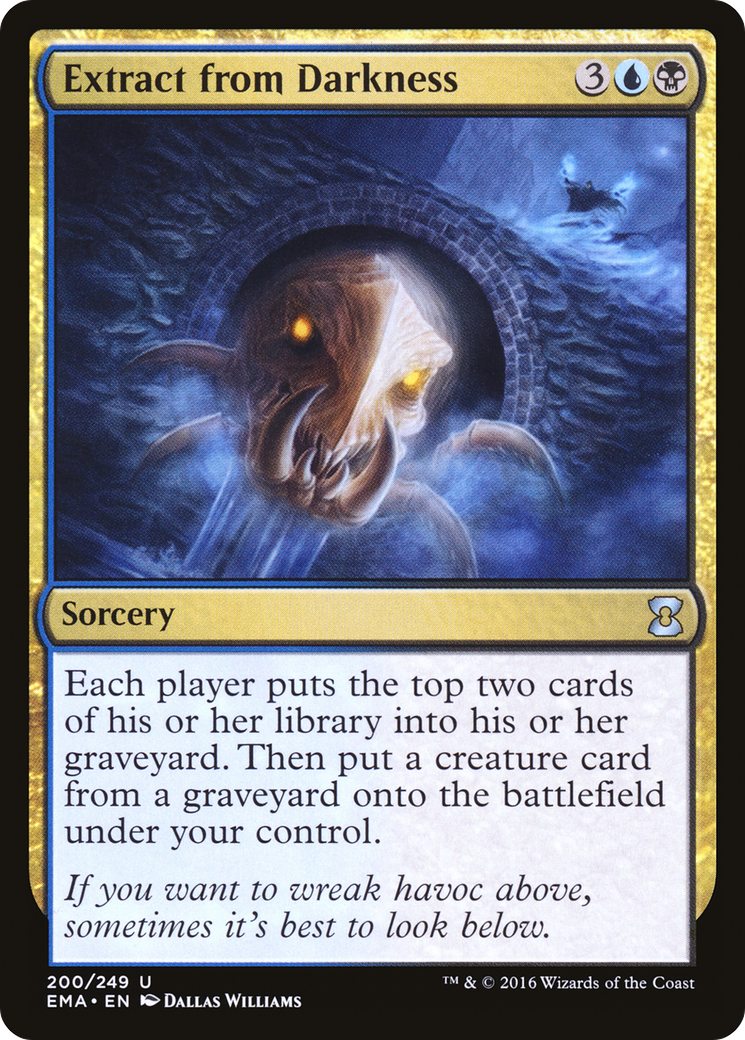 Extract from Darkness (EMA-200) [Eternal Masters] Foil MTG Single Wizards of the Coast