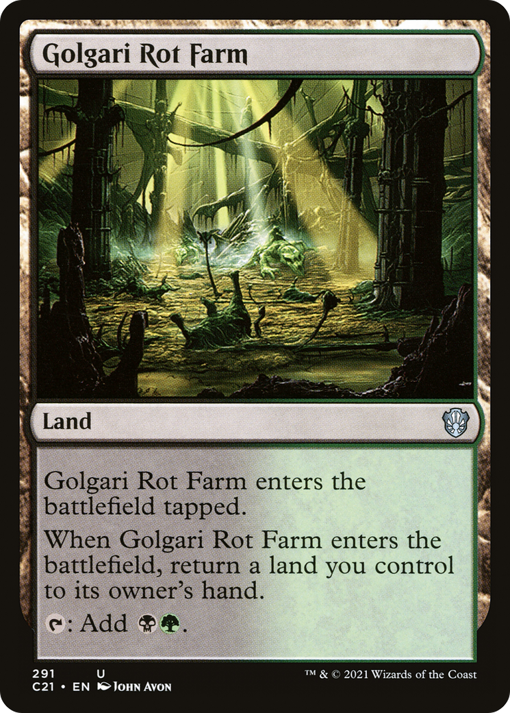 Golgari Rot Farm (C21-291) [Commander 2021] MTG Single Wizards of the Coast