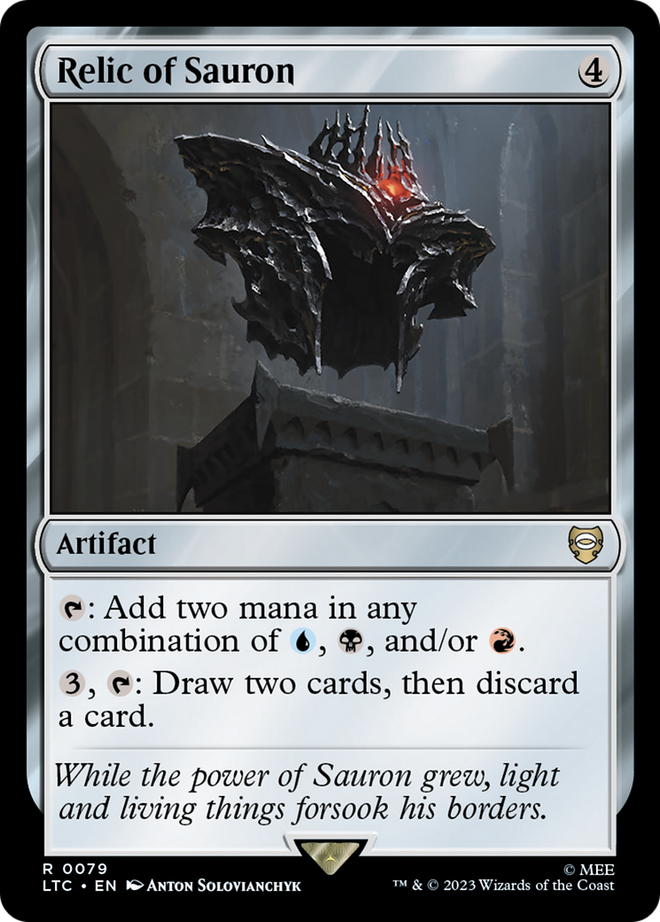 Relic of Sauron (LTC-079) [Tales of Middle-earth Commander] MTG Single Wizards of the Coast