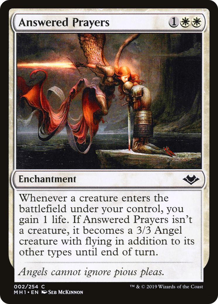 Answered Prayers (MH1-002) [Modern Horizons] Foil MTG Single Wizards of the Coast