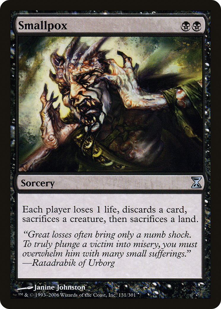 Smallpox (TSP-131) [Time Spiral] Foil MTG Single Wizards of the Coast