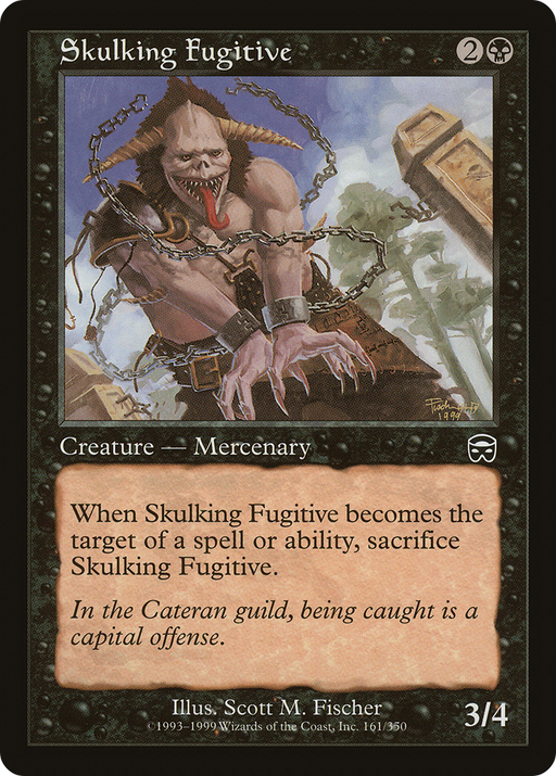 Skulking Fugitive (MMQ-161) [Mercadian Masques] MTG Single Wizards of the Coast