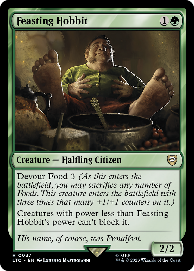 Feasting Hobbit (LTC-037) [Tales of Middle-earth Commander] MTG Single Wizards of the Coast