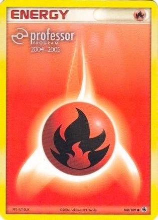 Fire Energy (2004-2005) () [Promos: Professor Program Promos] Pokemon Single Pokémon