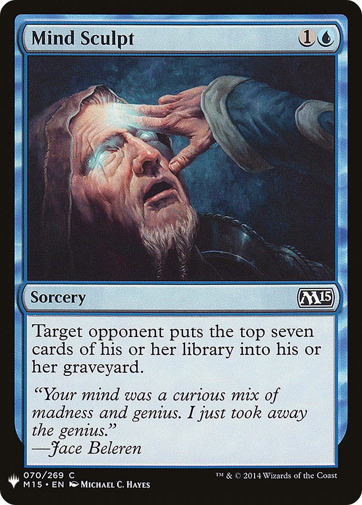 Mind Sculpt (LIST-M15-70) [Mystery Booster] The List MTG Single Wizards of the Coast