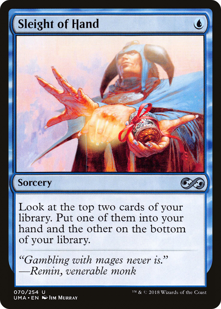 Sleight of Hand (UMA-070) [Ultimate Masters] Foil MTG Single Wizards of the Coast