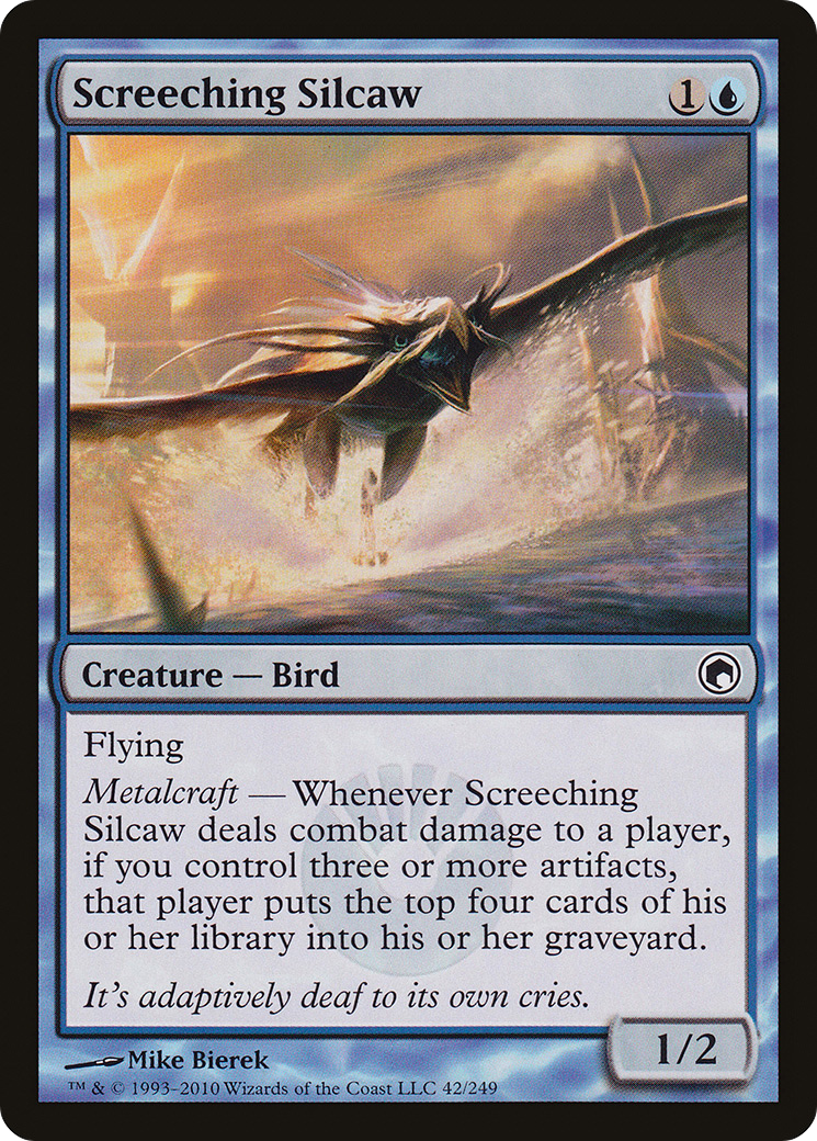 Screeching Silcaw (SOM-042) [Scars of Mirrodin] Foil MTG Single Wizards of the Coast