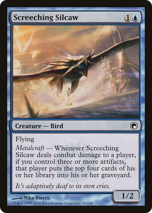 Screeching Silcaw (SOM-042) [Scars of Mirrodin] MTG Single Wizards of the Coast