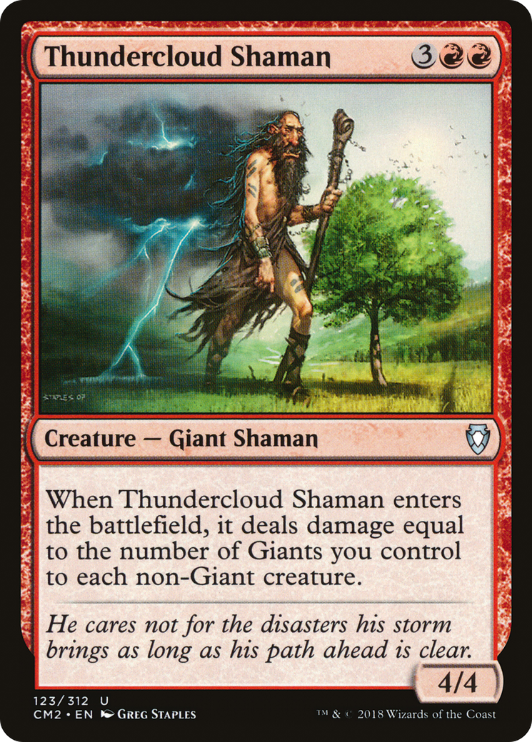 Thundercloud Shaman (CM2-123) [Commander Anthology Volume II] MTG Single Wizards of the Coast