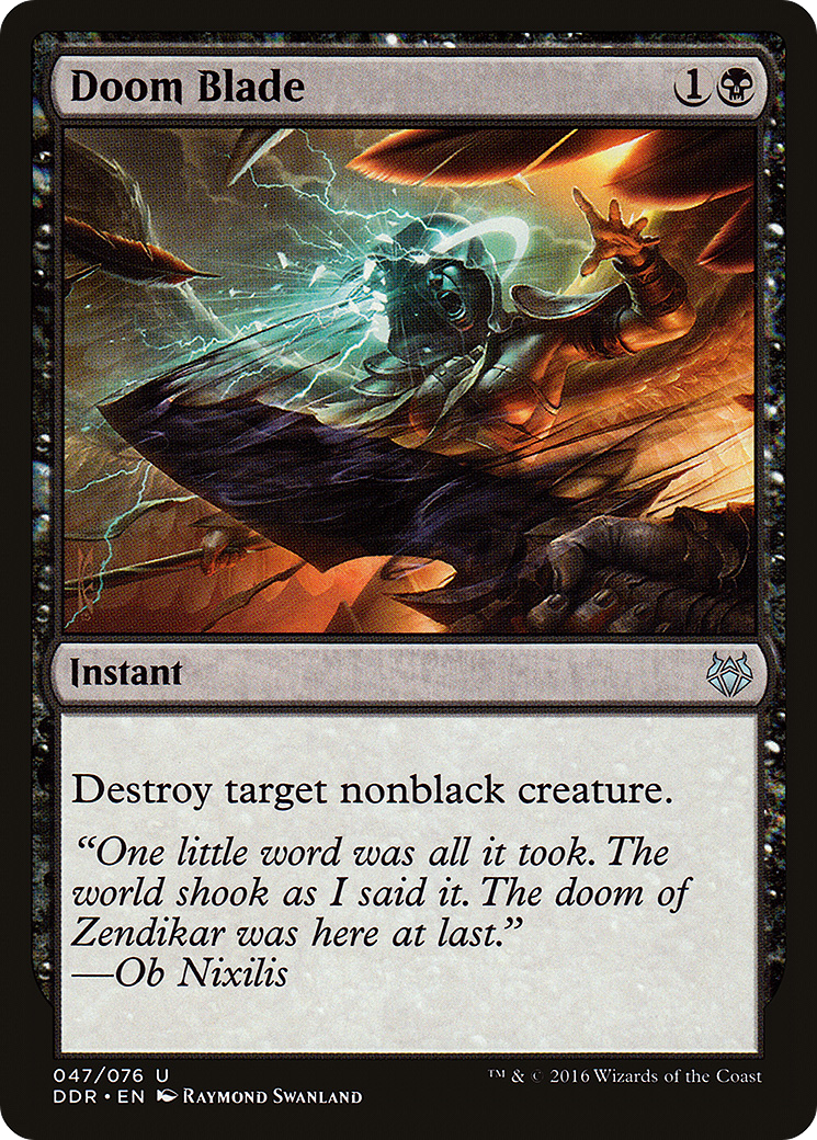 Doom Blade (DDR-047) [Misc] Duel Decks: Nissa vs. Ob Nixilis MTG Single Wizards of the Coast