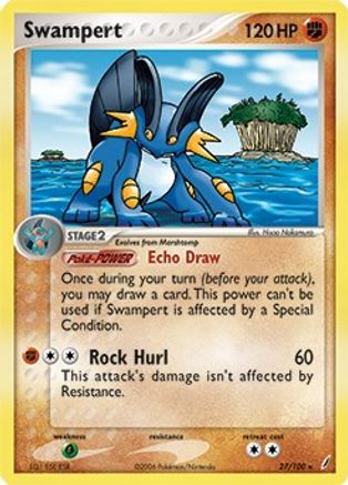 Swampert - 27/100 (EX Crystal Guardians) () Holofoil [Misc: Deck Exclusives] Pokemon Single Pokémon