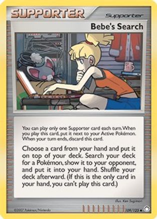 Bebe's Search 109/123 (Cosmos Holofoil) Holofoil [Misc: Cards & Products] Pokemon Single Pokémon