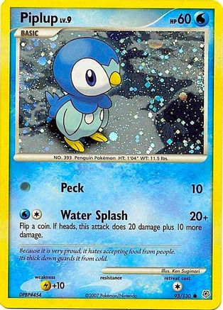 Piplup - 93/130 (Cosmos Holo) Holofoil [Misc: Cards & Products] Pokemon Single Pokémon