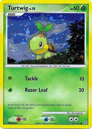 Turtwig 103/130 (Cosmos Holofoil) () Holofoil [Promos: League & Championship Cards] Pokemon Single Pokémon