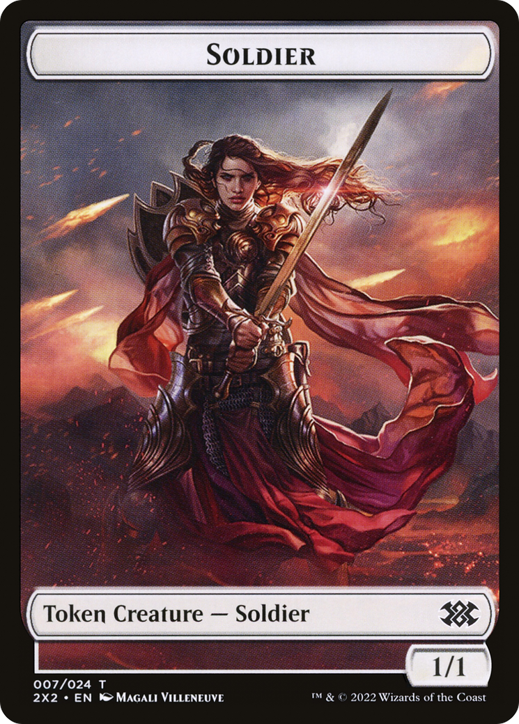 Soldier (T2X2-007) [Tokens] Double Masters 2022 Tokens MTG Single Wizards of the Coast