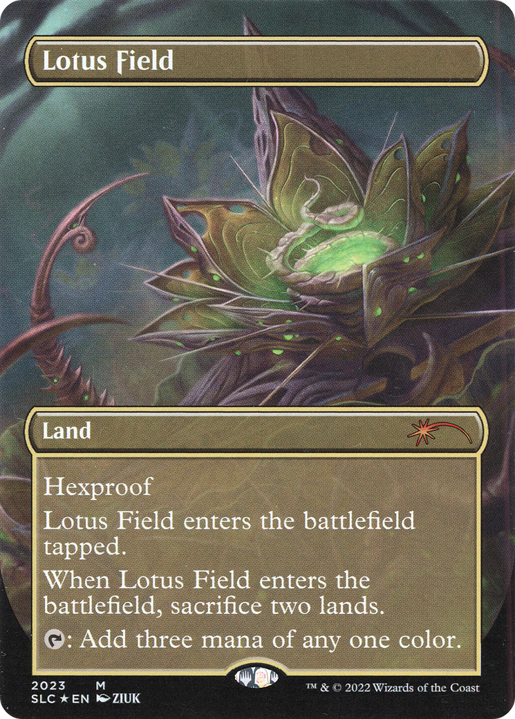 Lotus Field (SLC-2023) [Secret Lair] Countdown Kit (Borderless) Foil MTG Single Wizards of the Coast