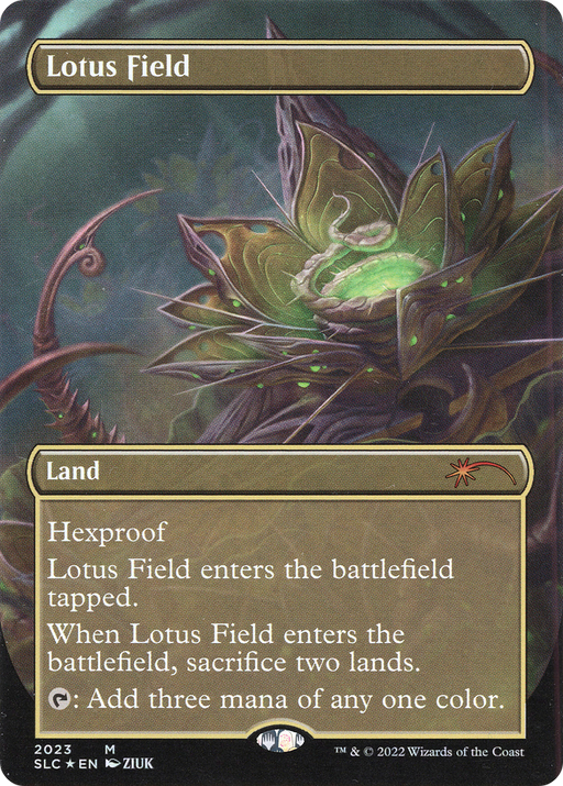 Lotus Field (SLC-2023) [Secret Lair] Countdown Kit (Borderless) Foil MTG Single Wizards of the Coast