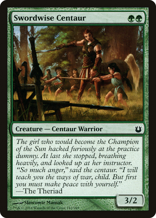 Swordwise Centaur (BNG-142) [Born of the Gods] MTG Single Wizards of the Coast